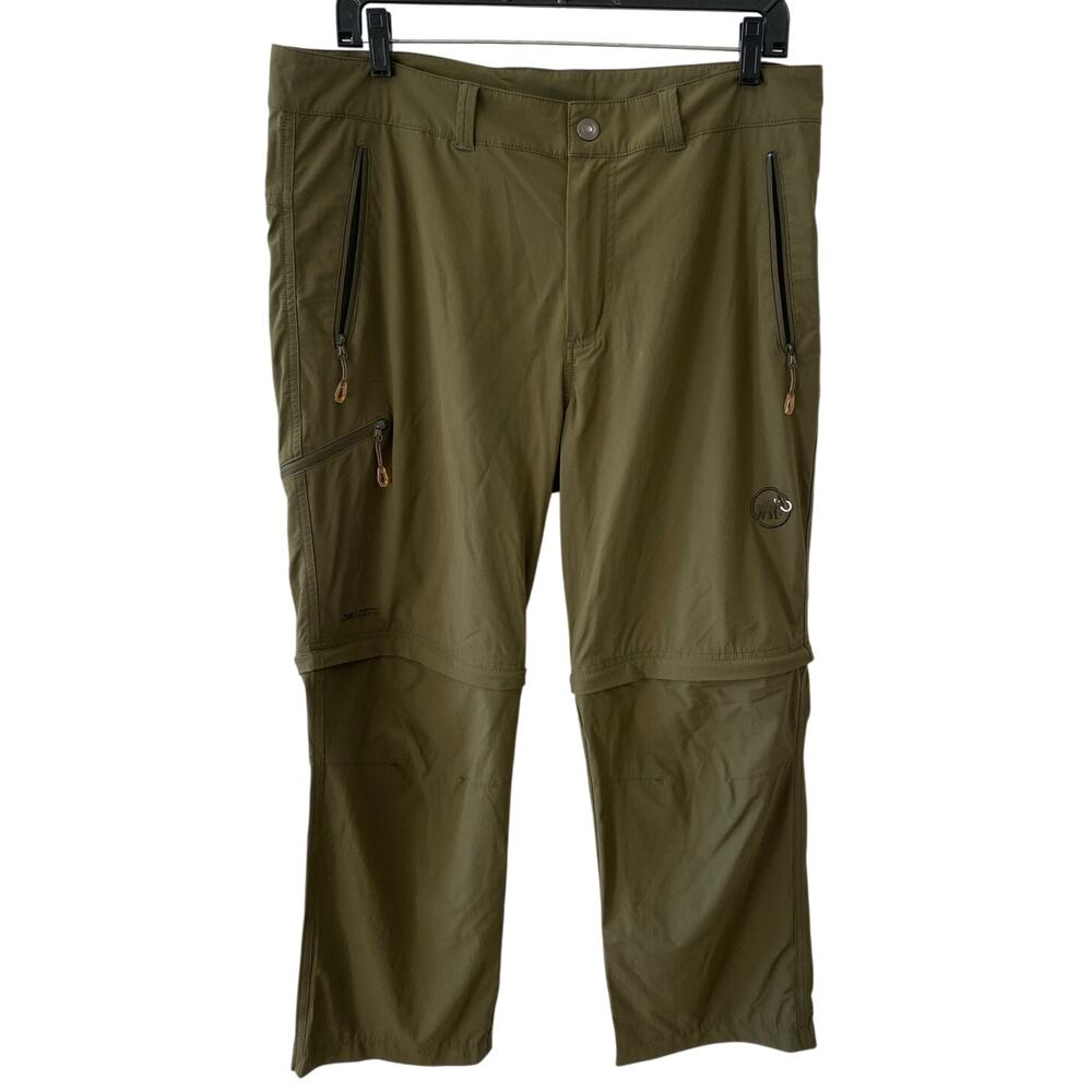 Mammut Zip-Off Hiking Pants Men's in Olive Green 36x27